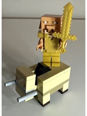 LEGO Piglin Minecraft W/ Chest Plate, Gold Pants & Sword